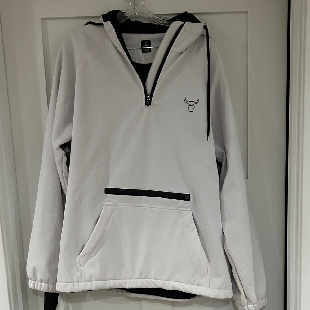 Men's White Pullover Jacket